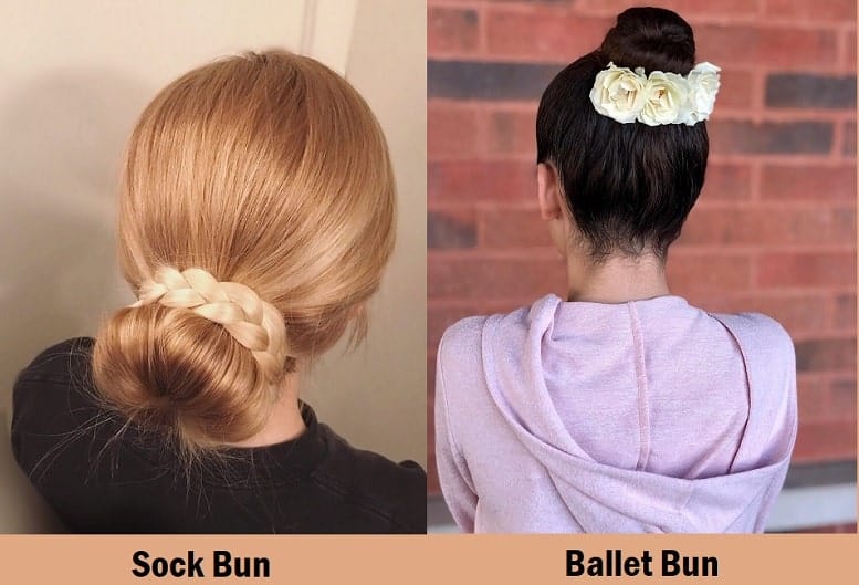 Short Hair Sock Bun Vs Short Hair Ballet Bun