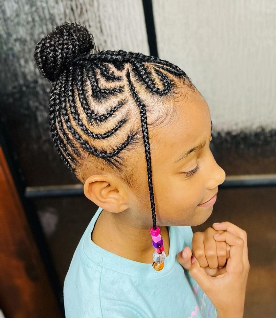 bun hair for 5 year old black girls