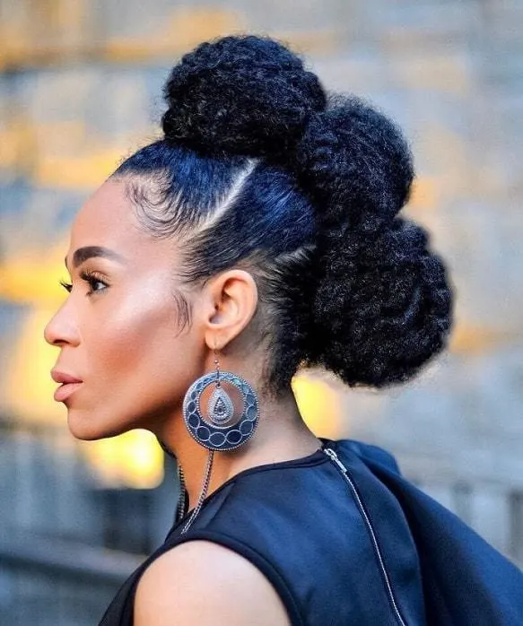 Afro Bun Mohawk for Women