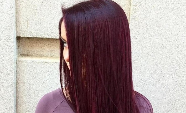 burgundy hair ombre