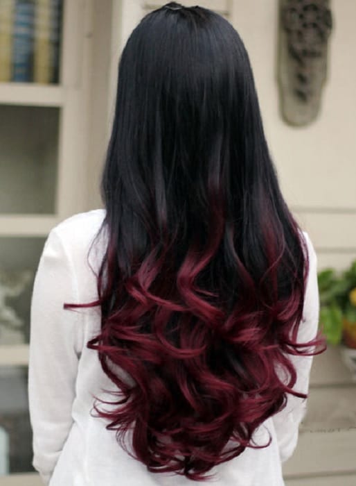 12 Burgundy & Maroon Ombre Hairstyles That Scream Wao