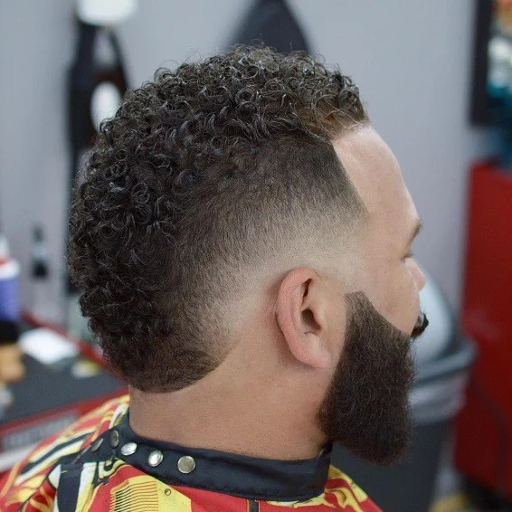 drop fade with fohawk