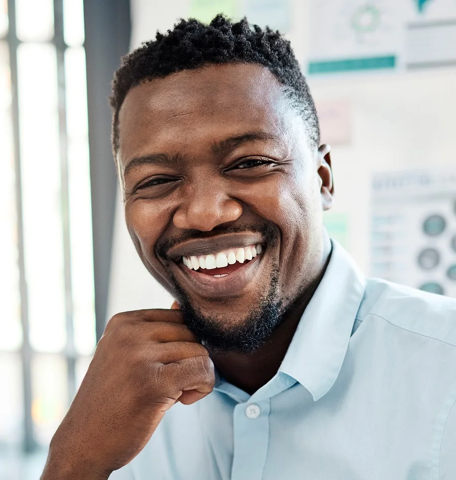 businessman hairstyle for black men