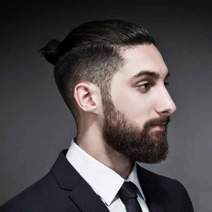 Business men hair with a cut