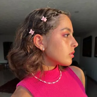 butterfly clip hairstyle