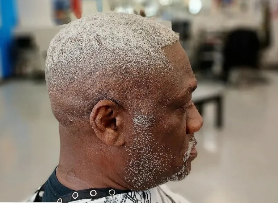 buzz cut fade for older black men