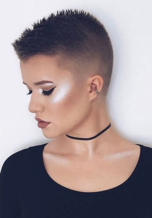 25 Stately Buzz Cut Hairstyles For Young Girls 