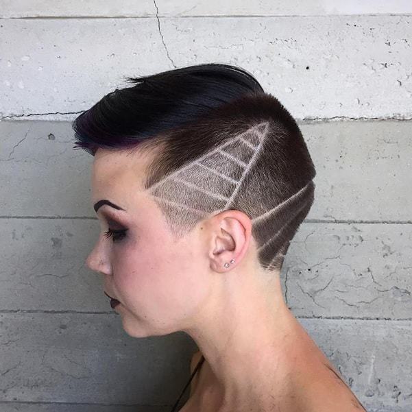 Women's Side Patterned Buzz Cut