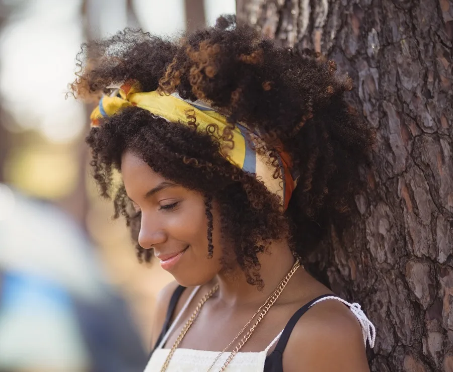 camping hairstyle for young black women