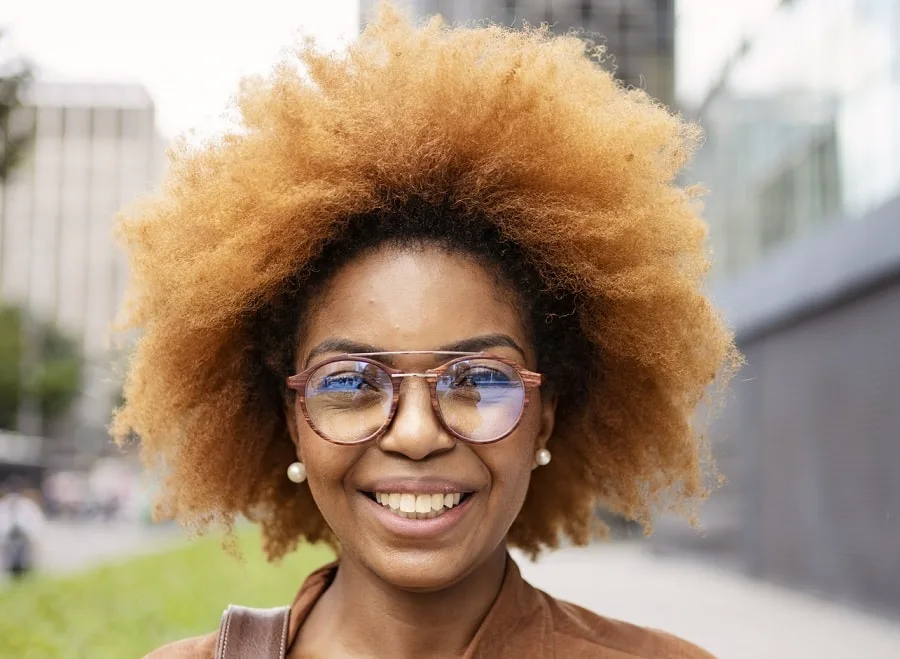 caramel hair color for dark skin