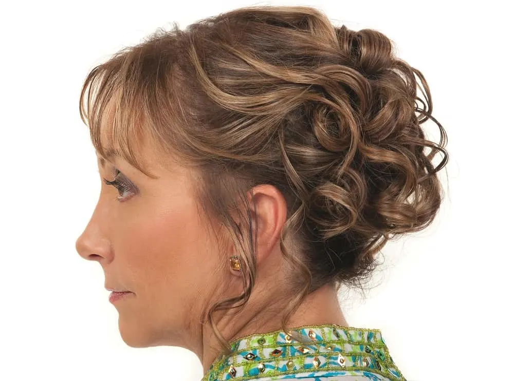 casual updo for women over 50