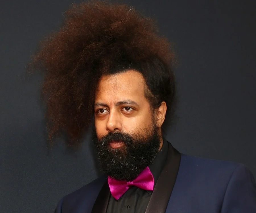 celebrity inspired ponytail for black men