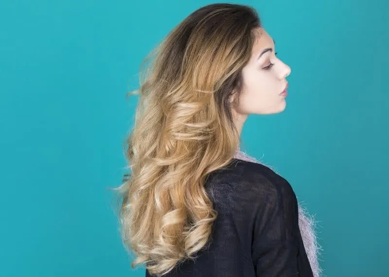 champagne blonde ombre hair