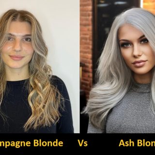 champagne blonde vs ash blonde