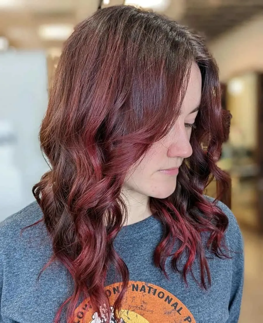 15 Perfect Examples of Cherry Cola Hair Colors To Try in 2023