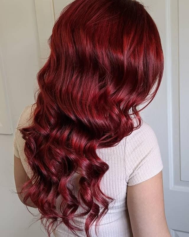 cherry red hair