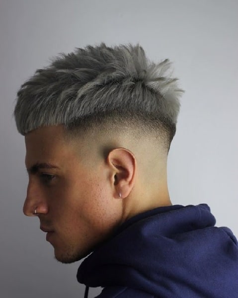 chilli bowl hairstyle for grey hair