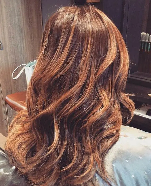 chocolate brown wavy hair for women