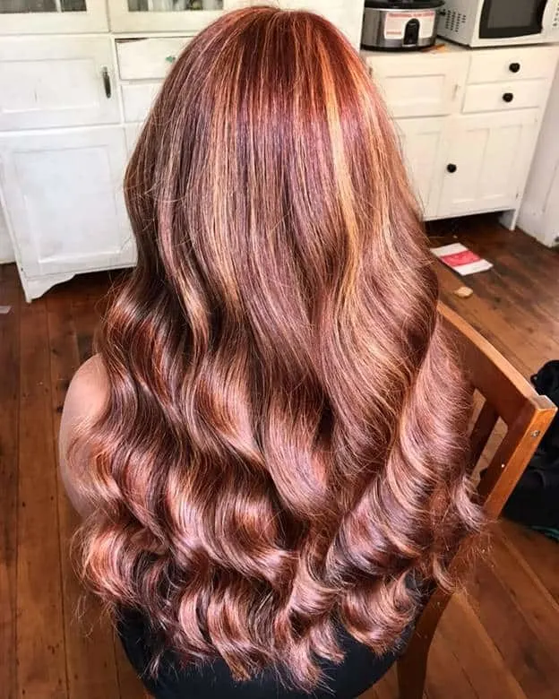 chocolate red hair color ideas for women