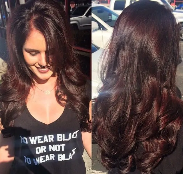 Deep Red Chocolate Hair Color