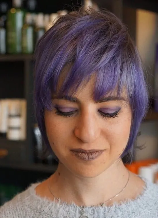 Side Choppy Bangs with Pixie
