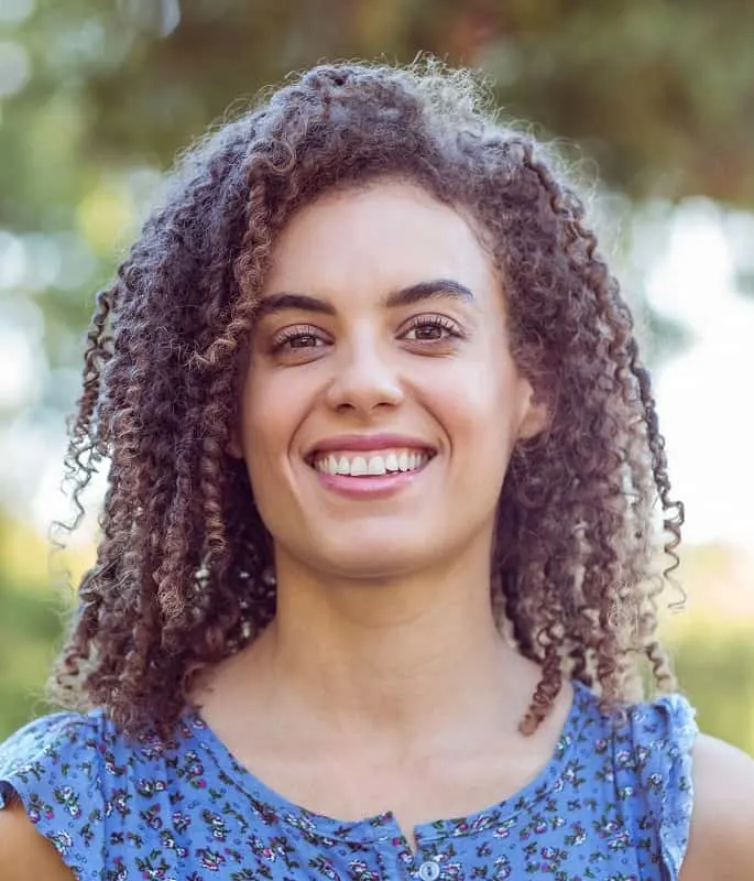 choppy layers on curly hair