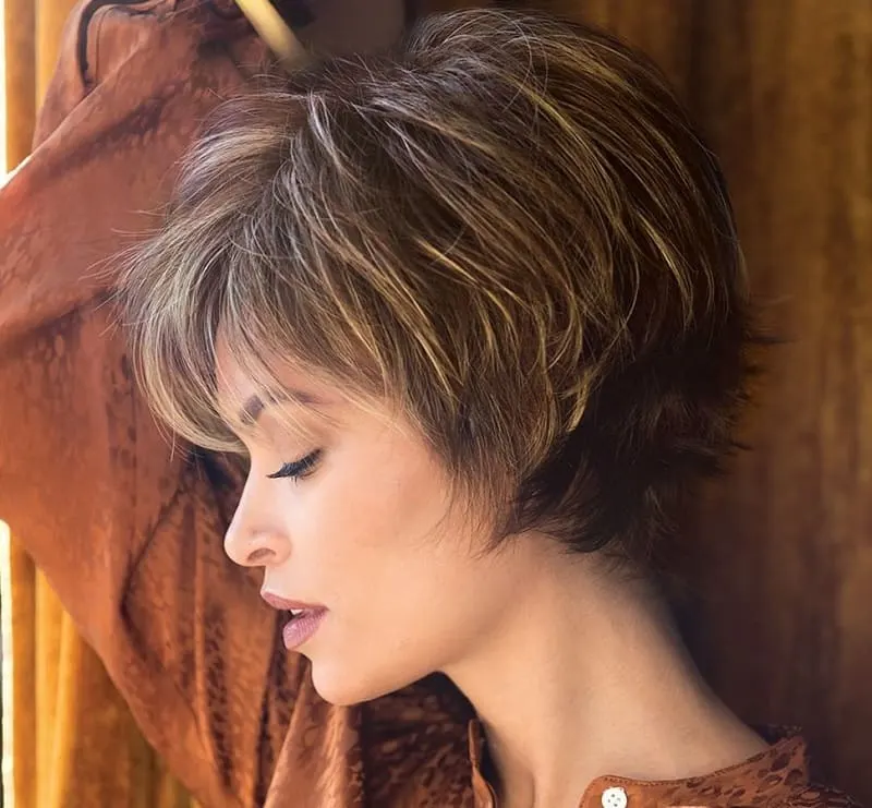 Short Choppy Layered Bob