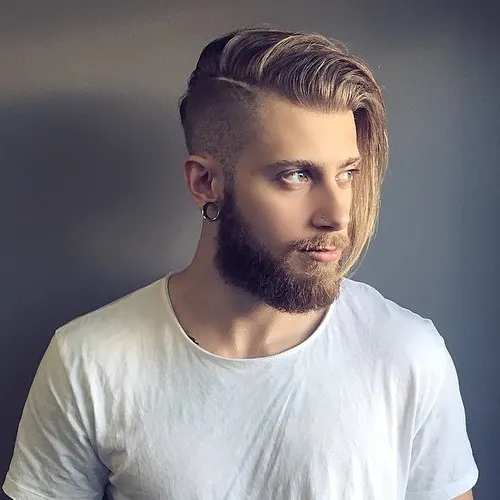 Long Undercut hairstyle for men