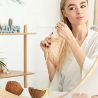 coconut oil for bleached hair
