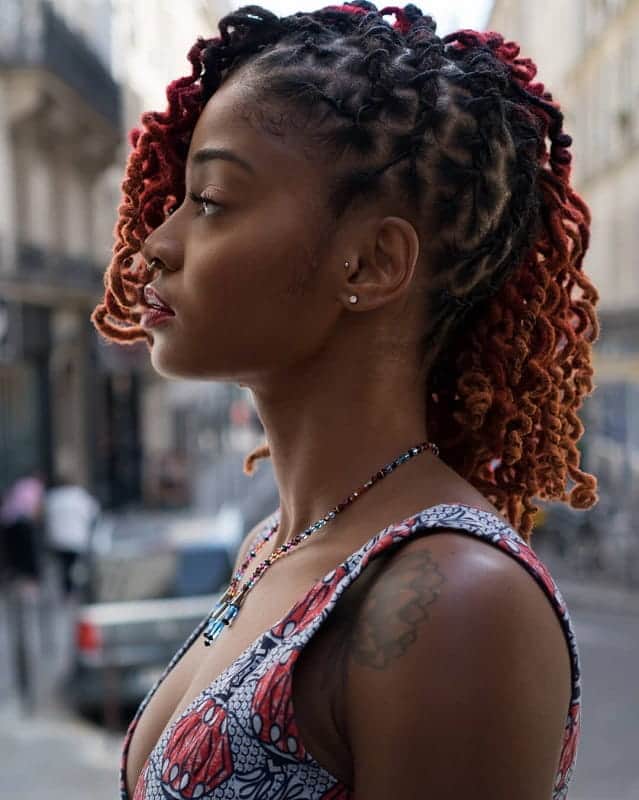 red dreads for black women