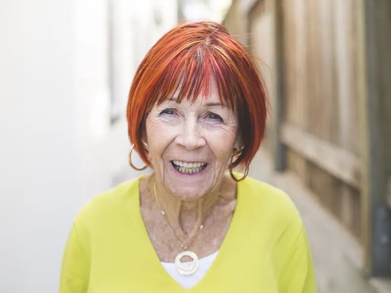 colored hair for older women