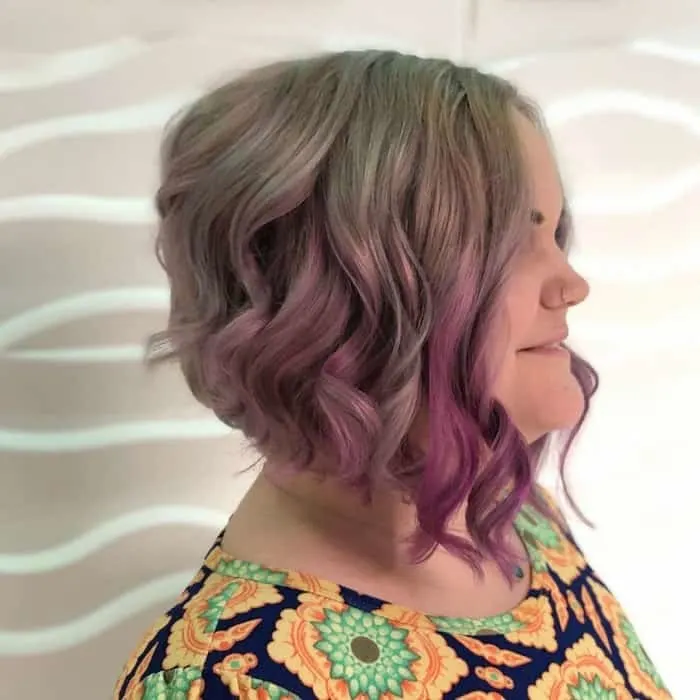 colored stacked bob