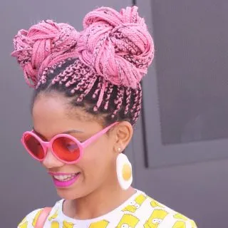 colorful box Braids for women