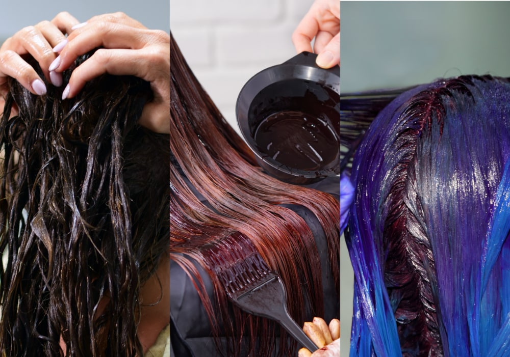 colors to dye over black hair without bleach