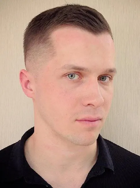 Simple Comb Back Fade for men