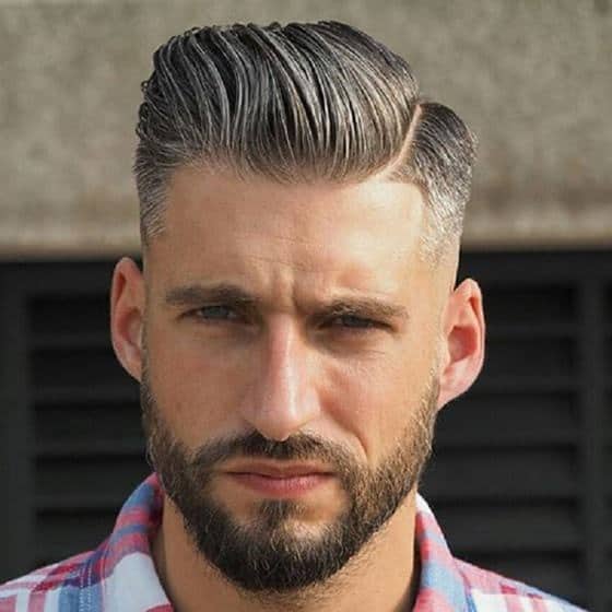 comb back with a beard