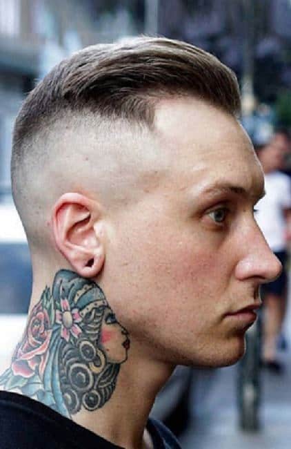 Skin Fade Comb Back Haircut for men