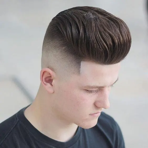 Boys Comb Over with Pompadour 