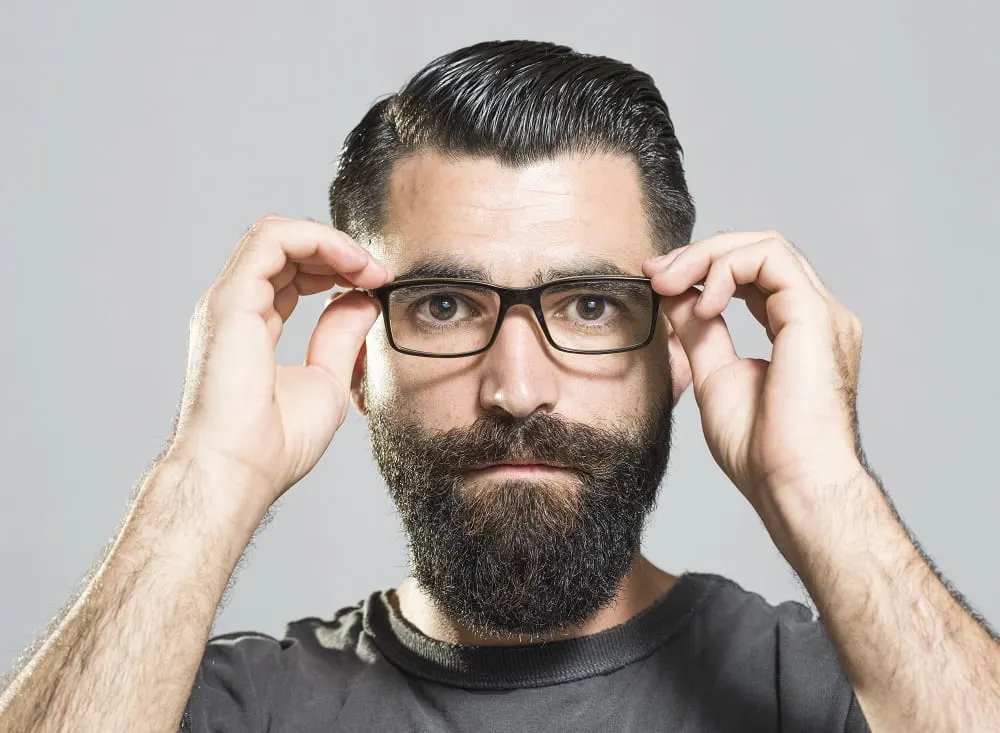comb over for men with glasses