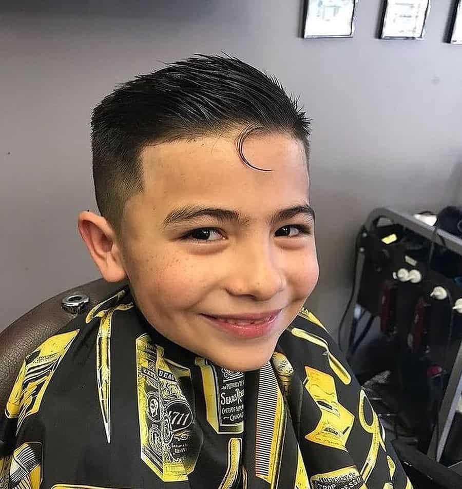 comb over haircut for little asian boy