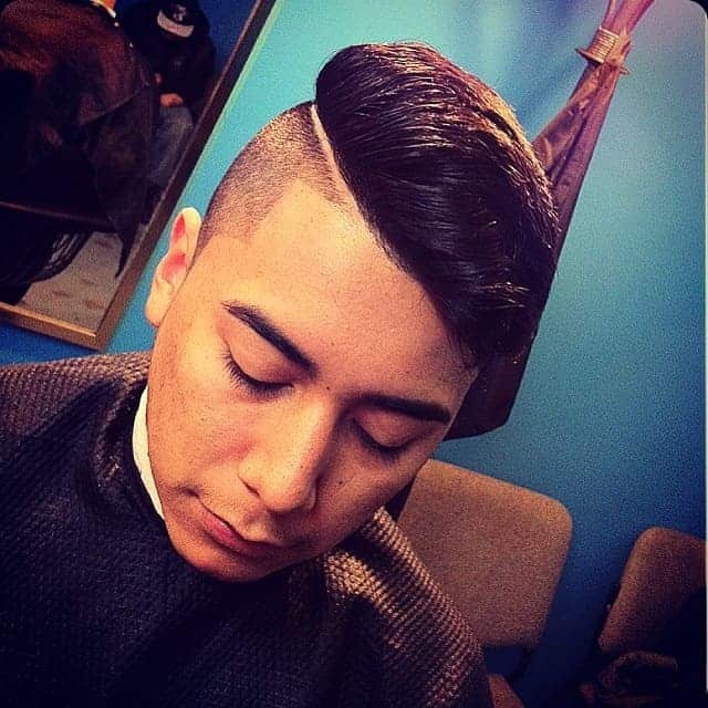 sleek comb over haircut