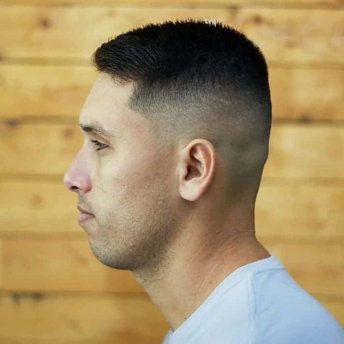 army haircut with mid fade