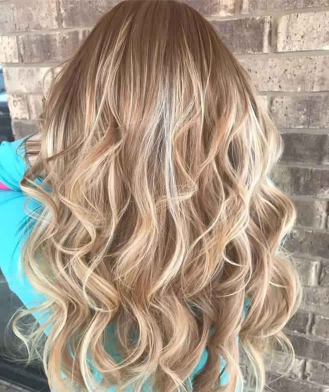Copper Blonde Balayage Hair