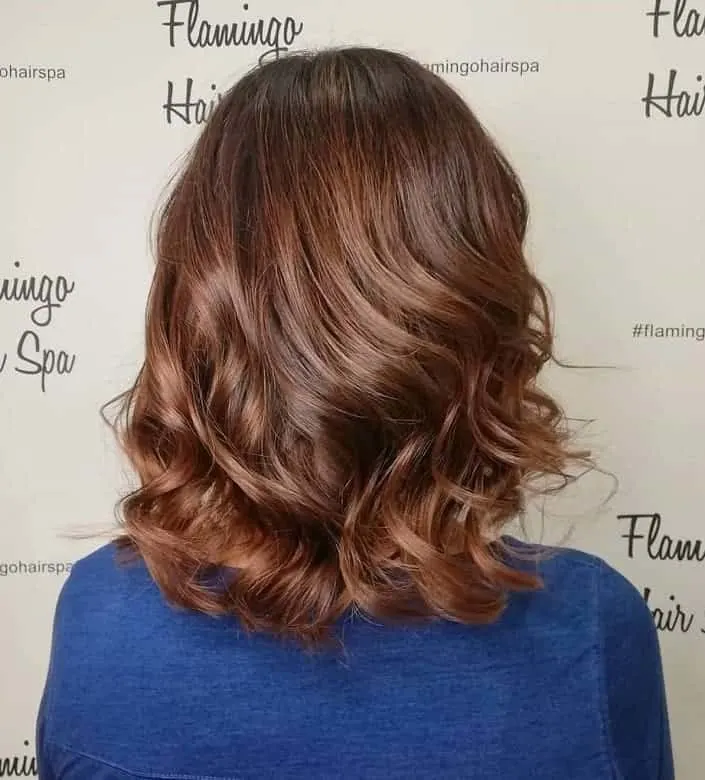 Long wavy bob