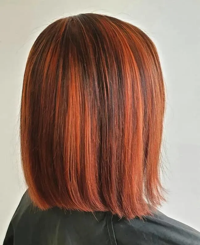 copper brown hair