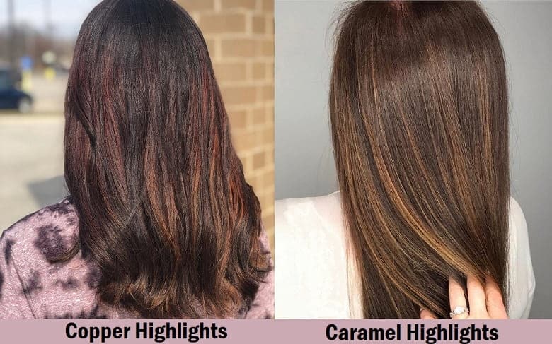 Copper Highlights vs. Caramel Highlights
