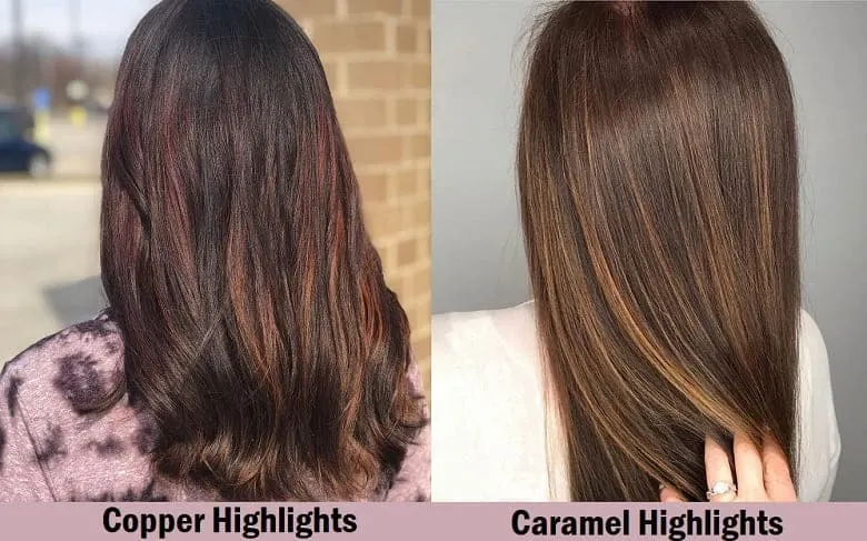 Copper Highlights vs. Caramel Highlights