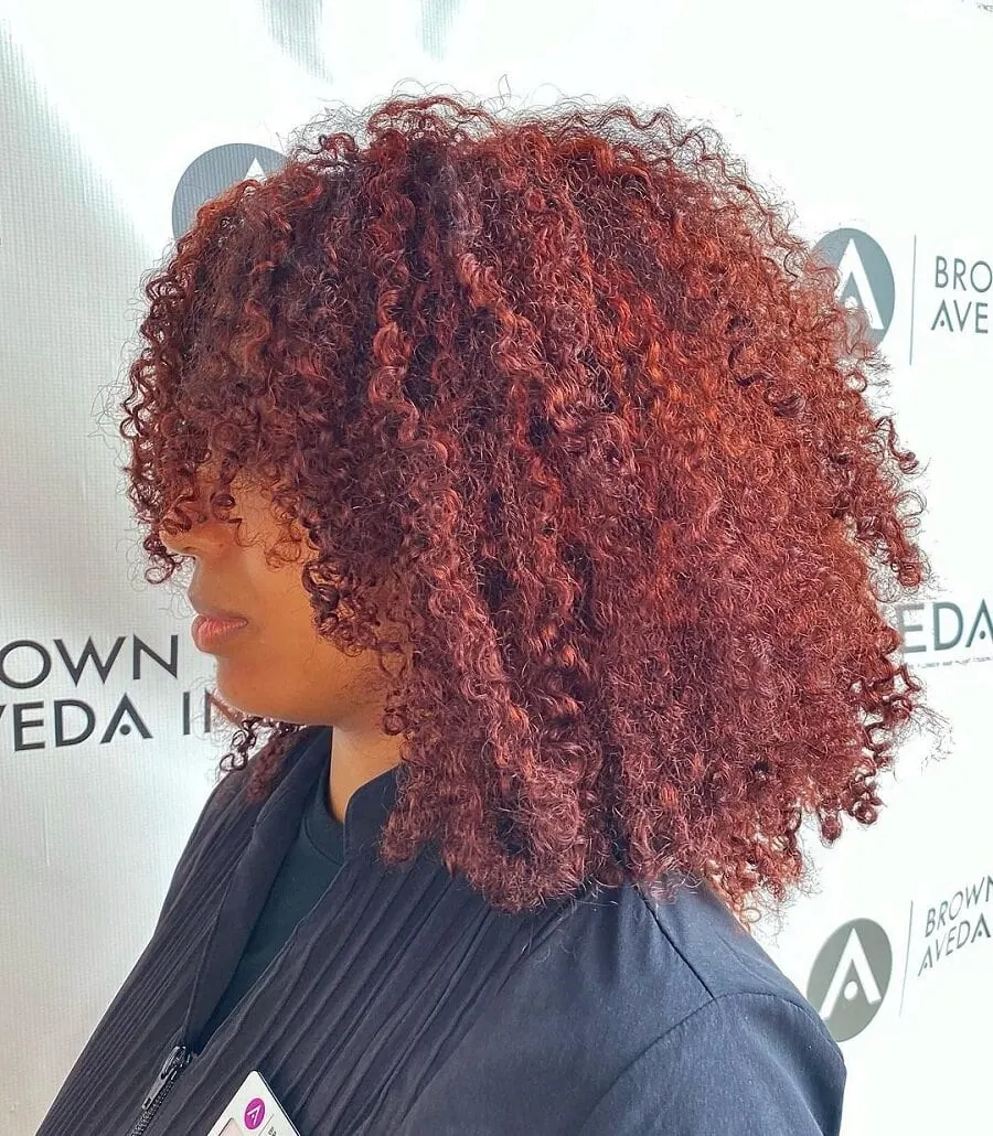 copper red hair for black girls