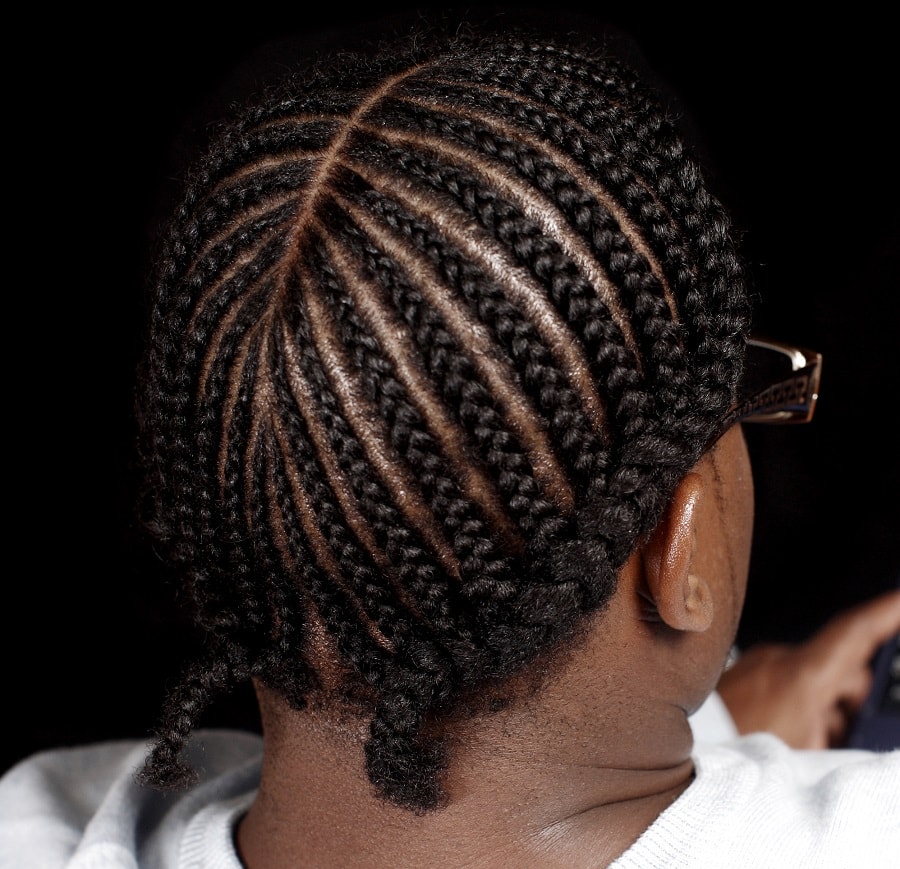 cornrow braids for black men