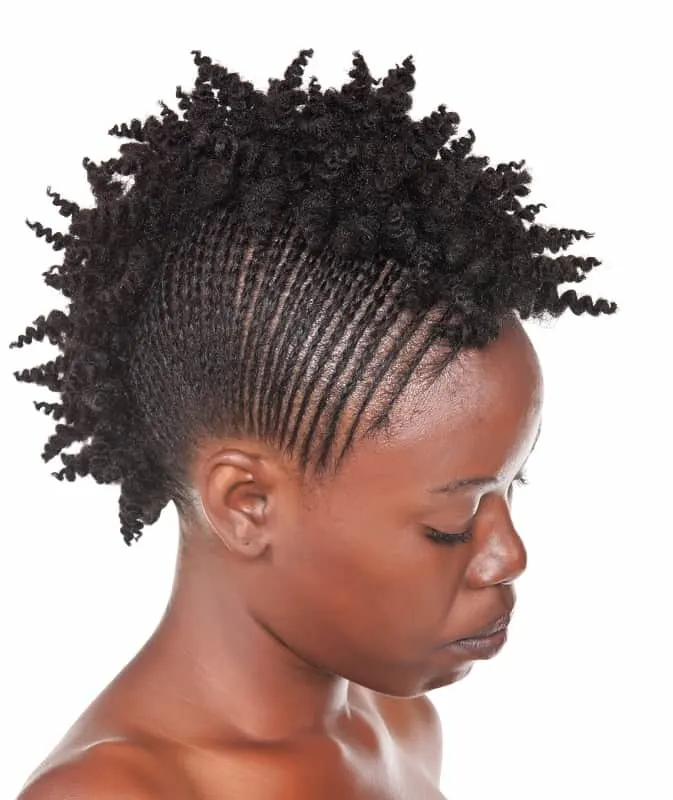 cornrow braids for short black hair
